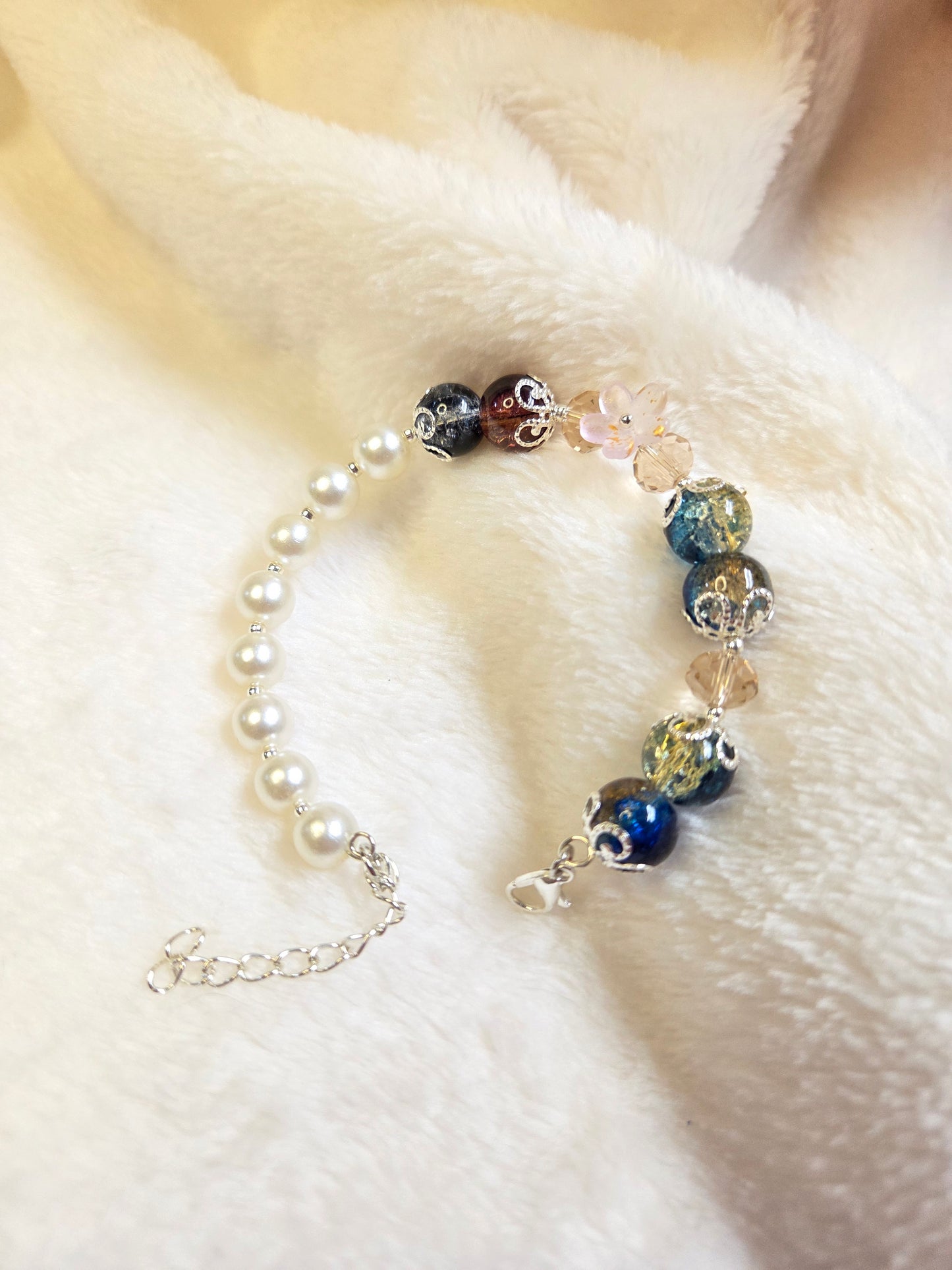 Dreamy Galaxy Beads with Pearl Shine