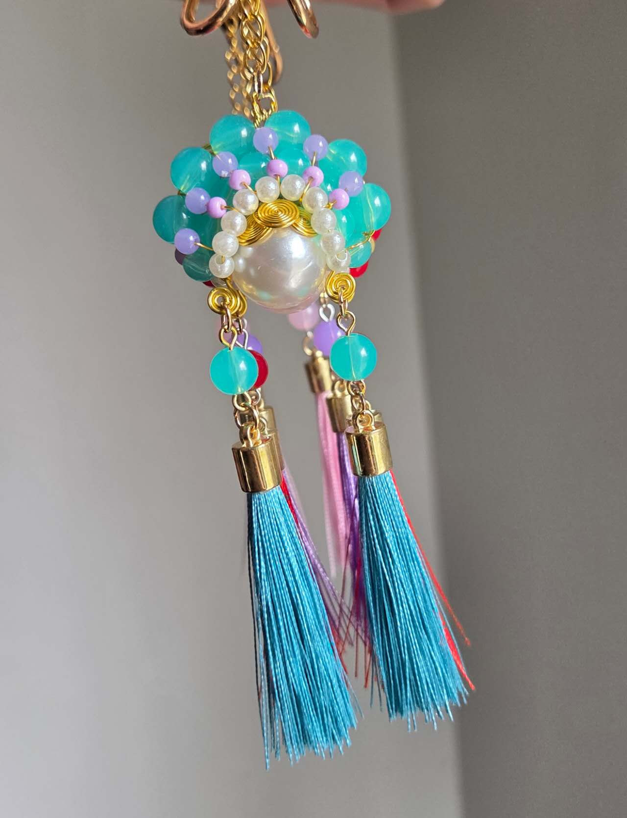 Chinese Opera Mask Keychain / Car Pendant