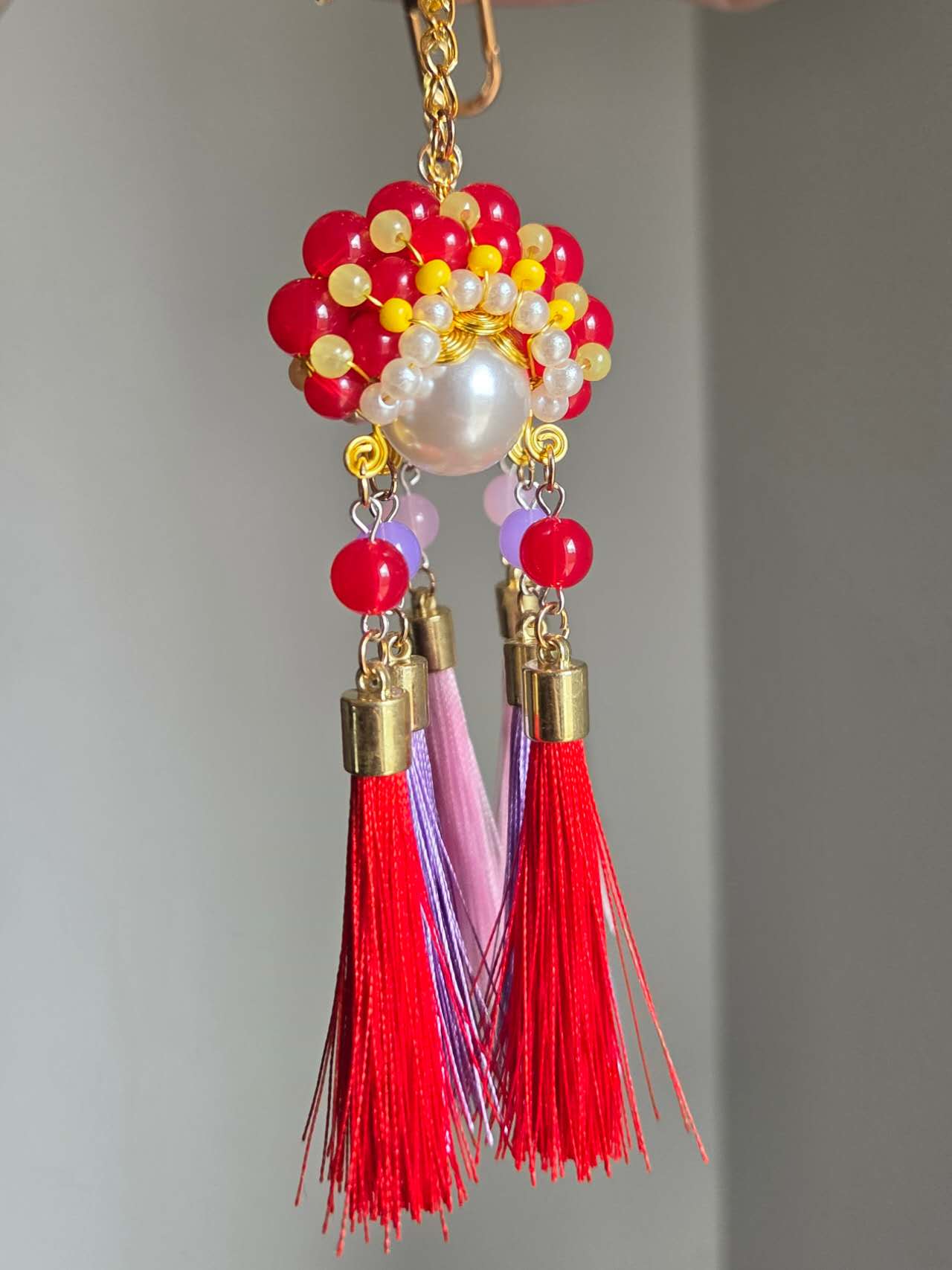 Chinese Opera Mask Keychain / Car Pendant