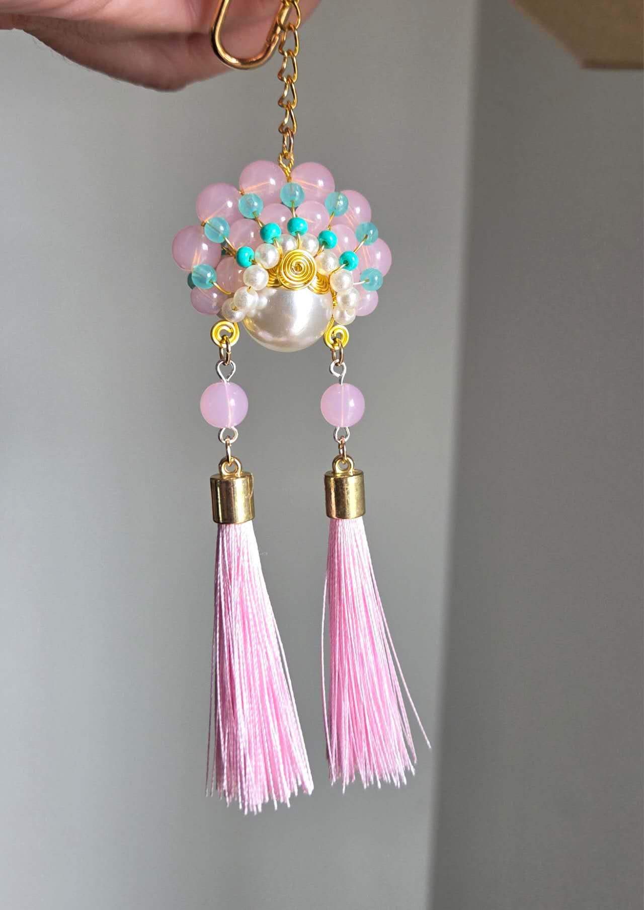 Chinese Opera Mask Keychain / Car Pendant