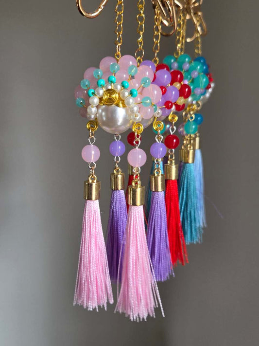 Chinese Opera Mask Keychain / Car Pendant