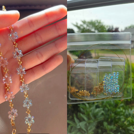 Crystal Flower Bracelet DIY Kit