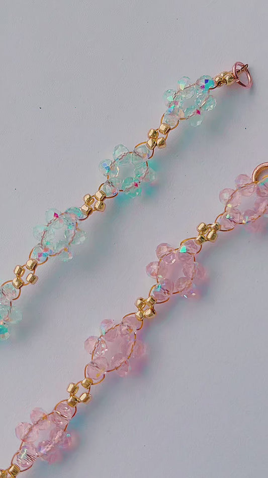 Crystal Flower Bracelet DIY Package
